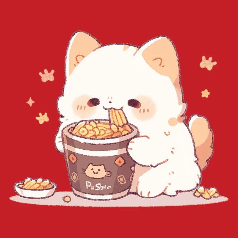 Chats spaghetti - Le chat s’amuse avec le passé