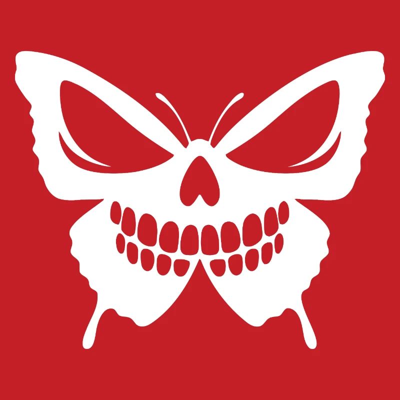 Conception complexe de crâne de papillon