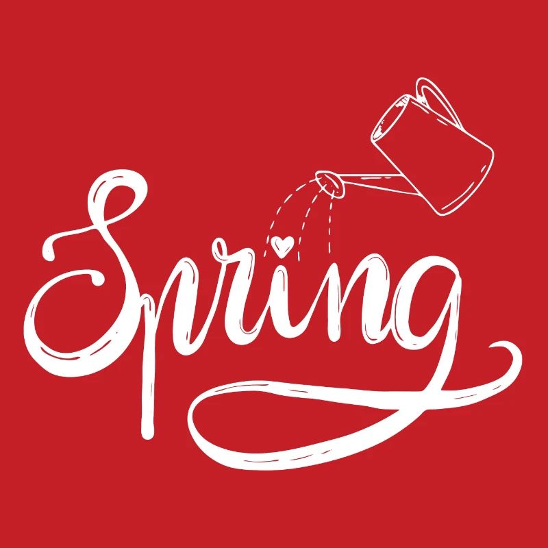 Spring Spring Beginning Garden Watering Lettering