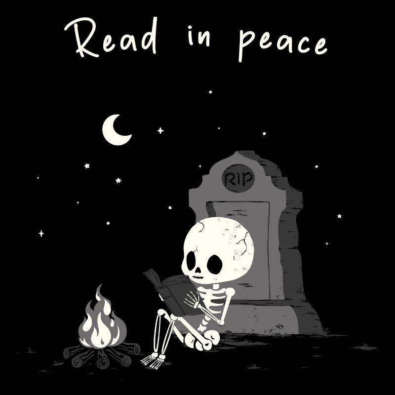 Read in Peace – Skeleton by the Fire