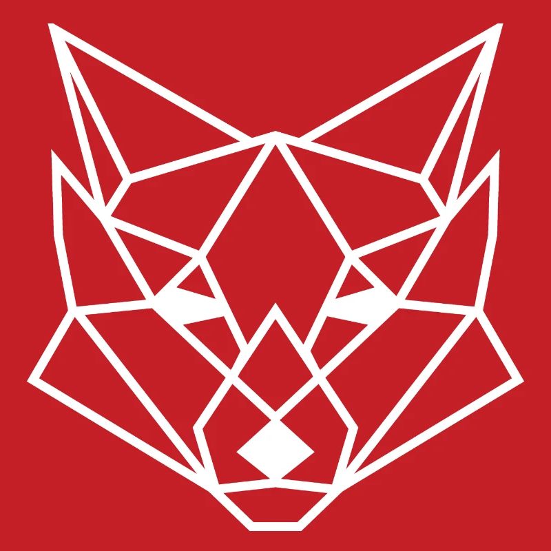 Geometric fox poly gift idea polygon