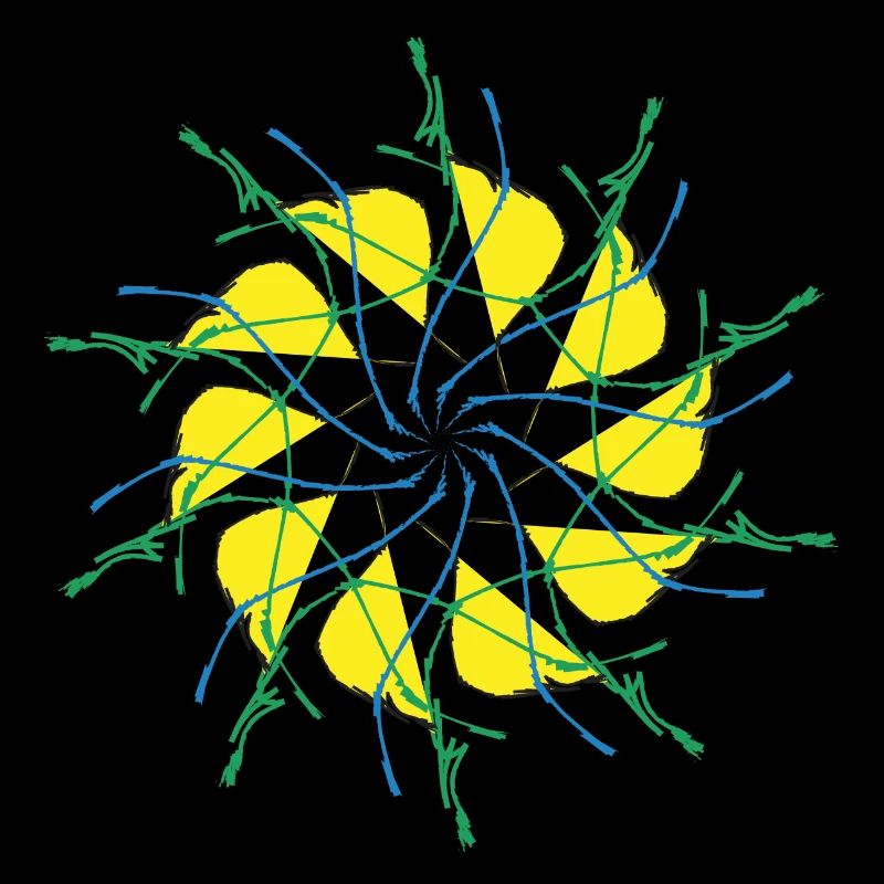Random patterns circled