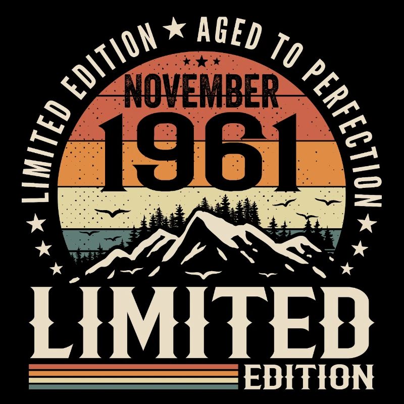 November 1961 Einzigartiger Retro-Geburtstag