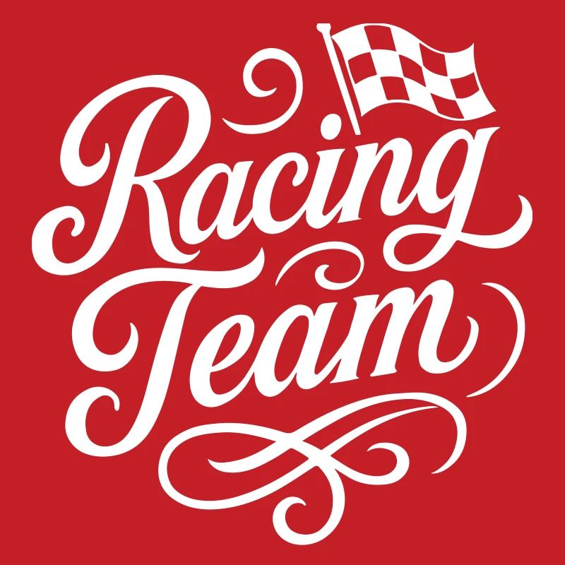 Drapeau de course de l’équipe de course