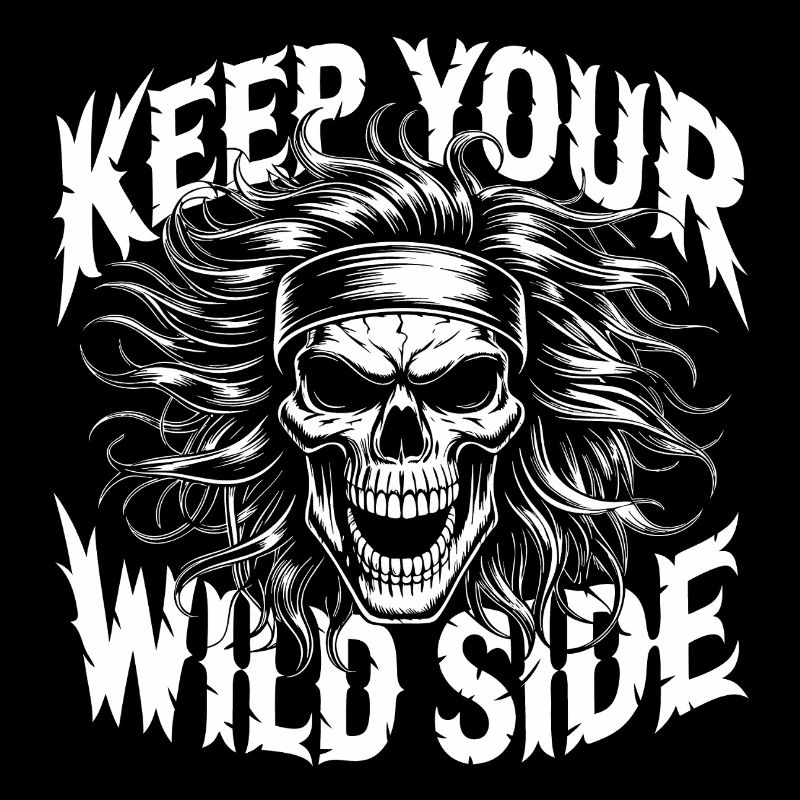 Keep Your Wild Side Skull