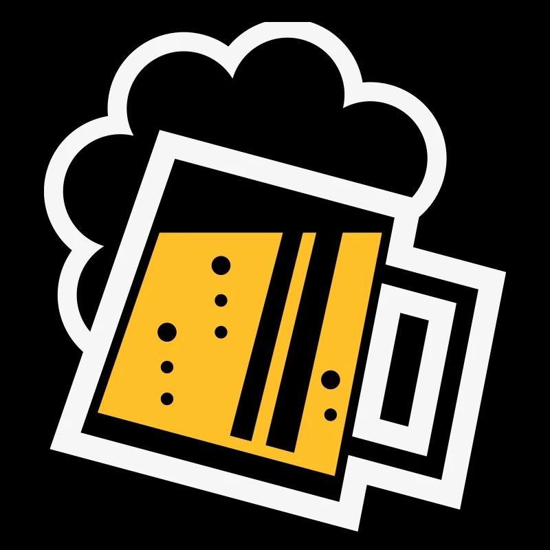 Bayrischer Bierkrug (Bier / Maßkrug / R /// 2C)