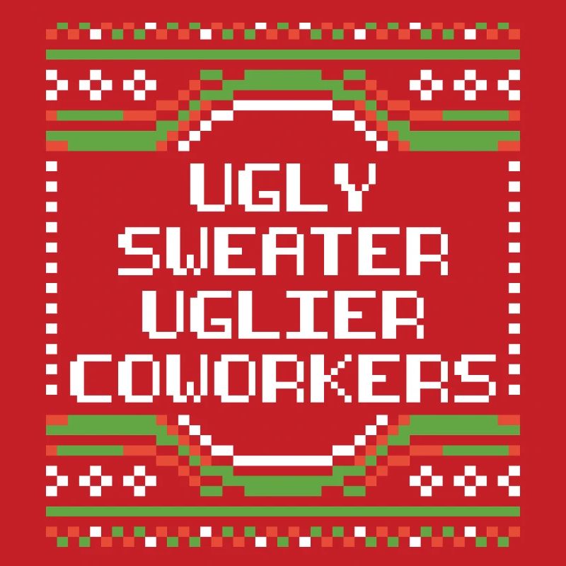 Pull de Noël moche de bureau Pull humoristique de bureau