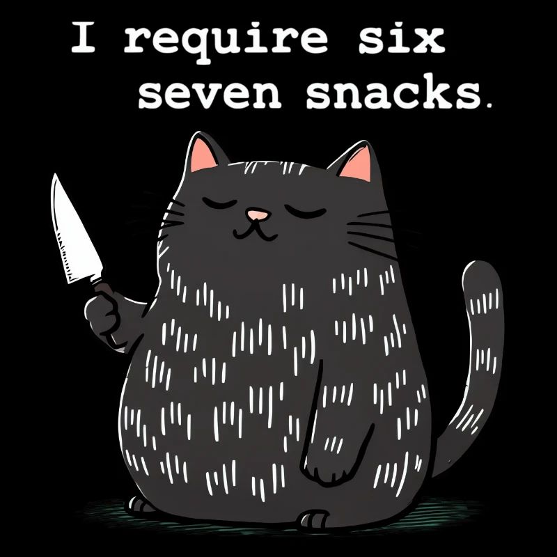 6-7 Mème Internet 6 7 Snack Cat
