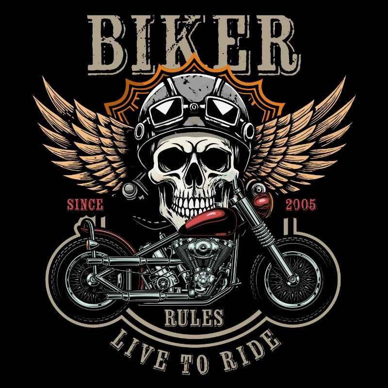 Biker Rules - Since 2005 - Live to Ride