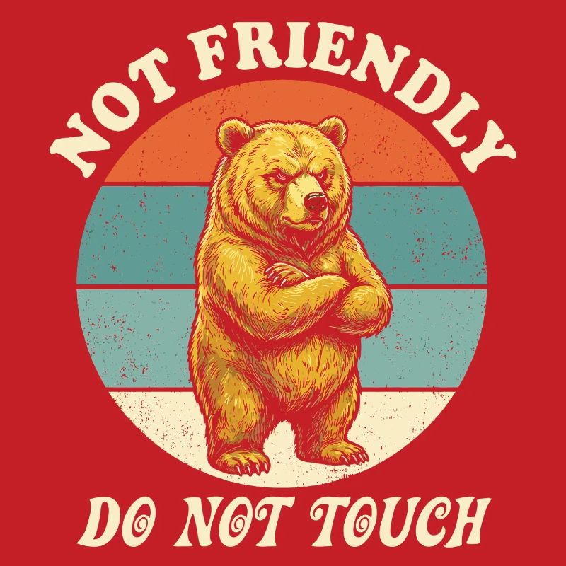 Grumpy Bear Nicht freundlich Lustiges Ironisches Meme