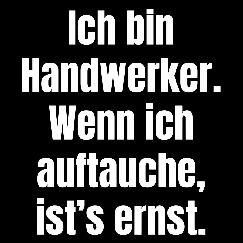 Handwerker Auftauchen Ernst