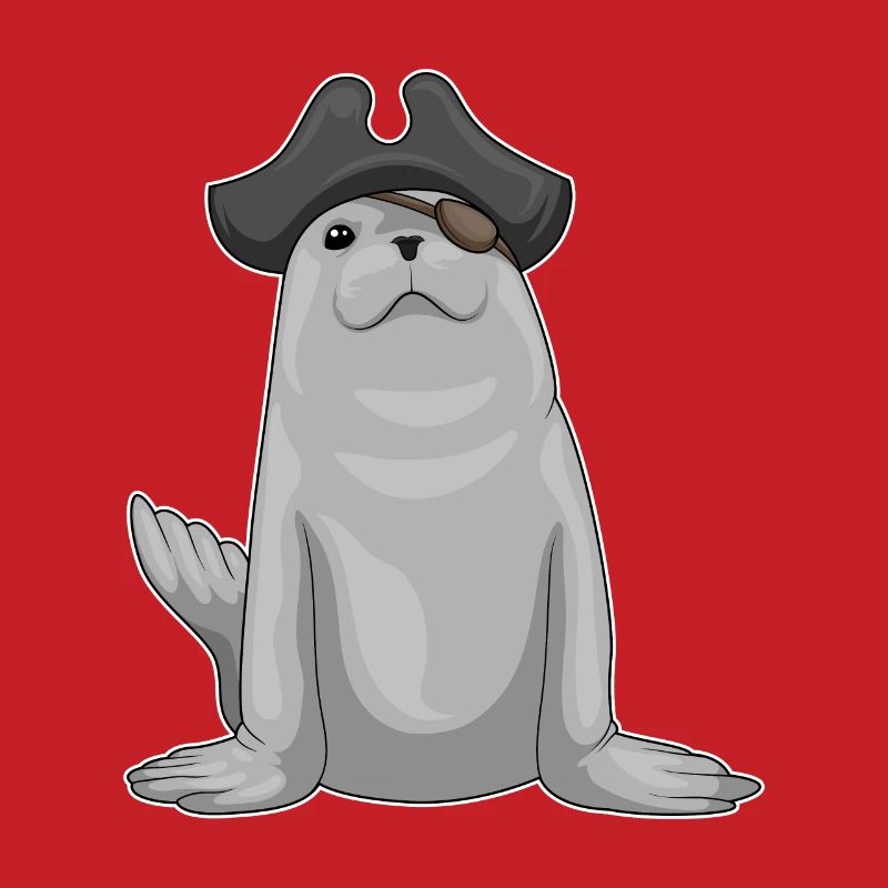 Patch œil de pirate de phoque