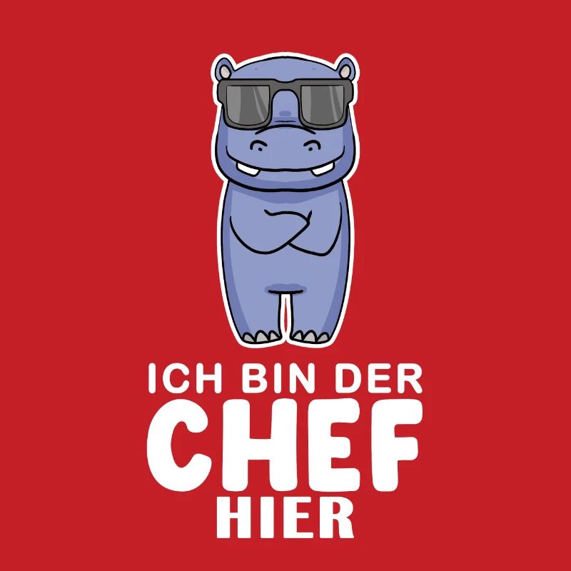cooles Nilpferd Chef Spruch