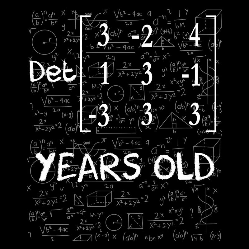 84e anniversaire 84 ans déterminant de matrice