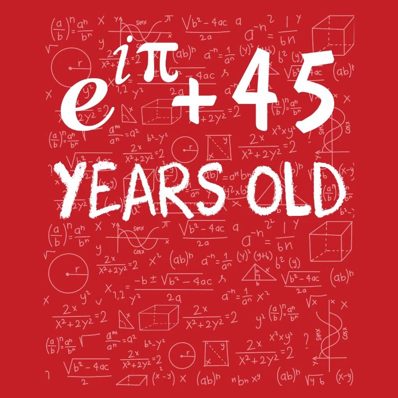 44th Birthday 44 Years Euler Identity Math Gift