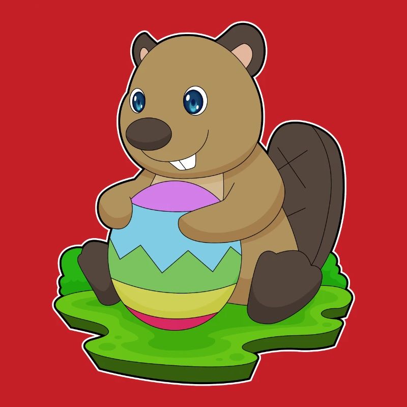 Beaver Easter Easter Egg