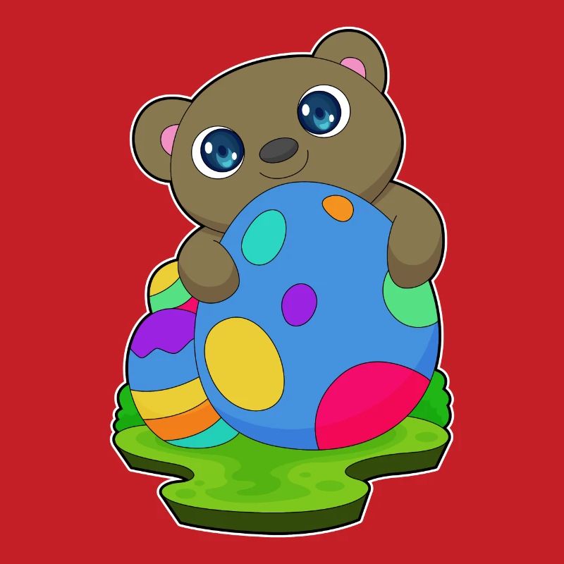 Bear Easter Easter Eggs