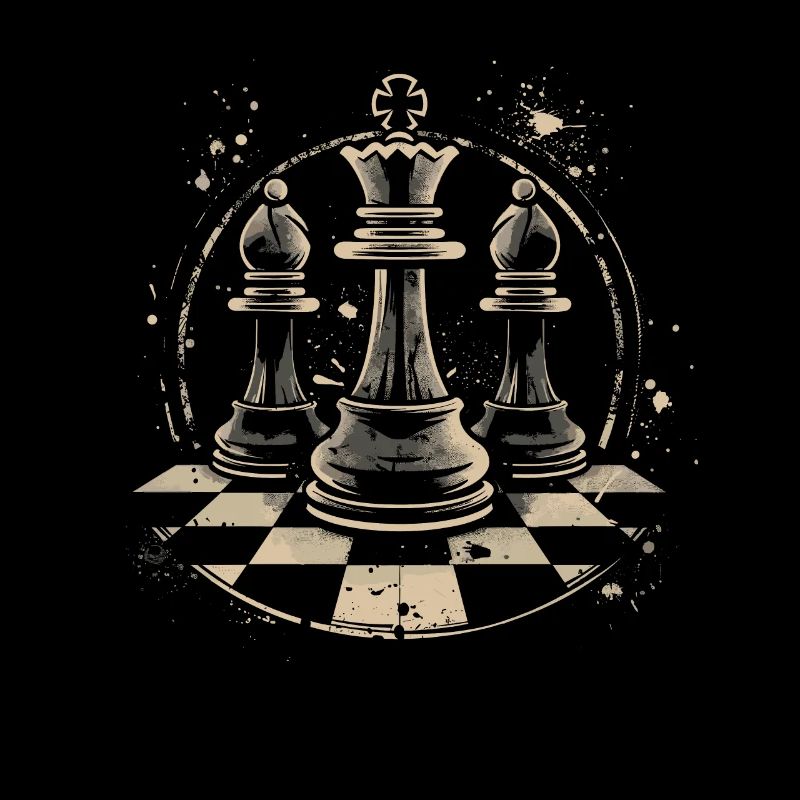 Dessin de pièces d’échecs