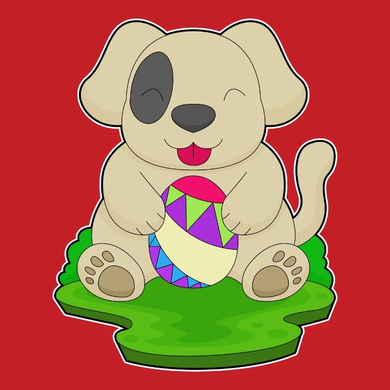 Dog Easter Easter Egg