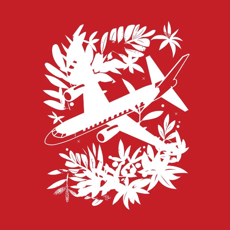 Airplane Comic Style