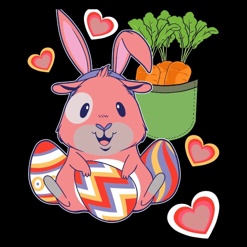 Easter Easter Bunny Easter Eggs Retro Kids Eggs Bunny