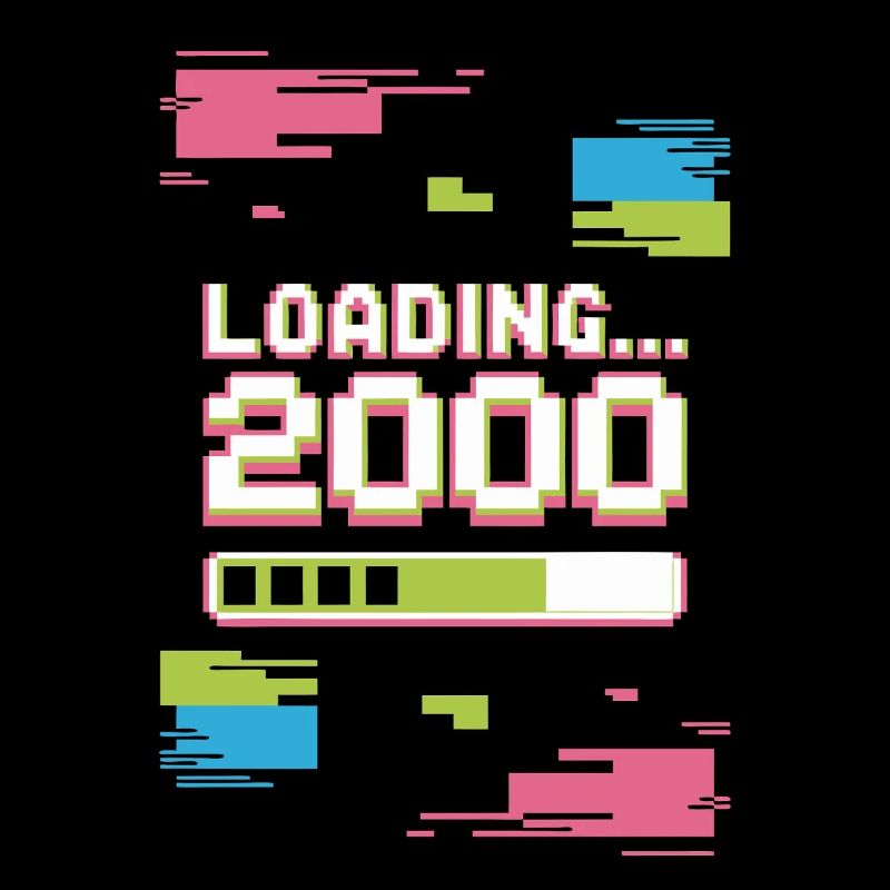 Retro Loading 2000 Pixel