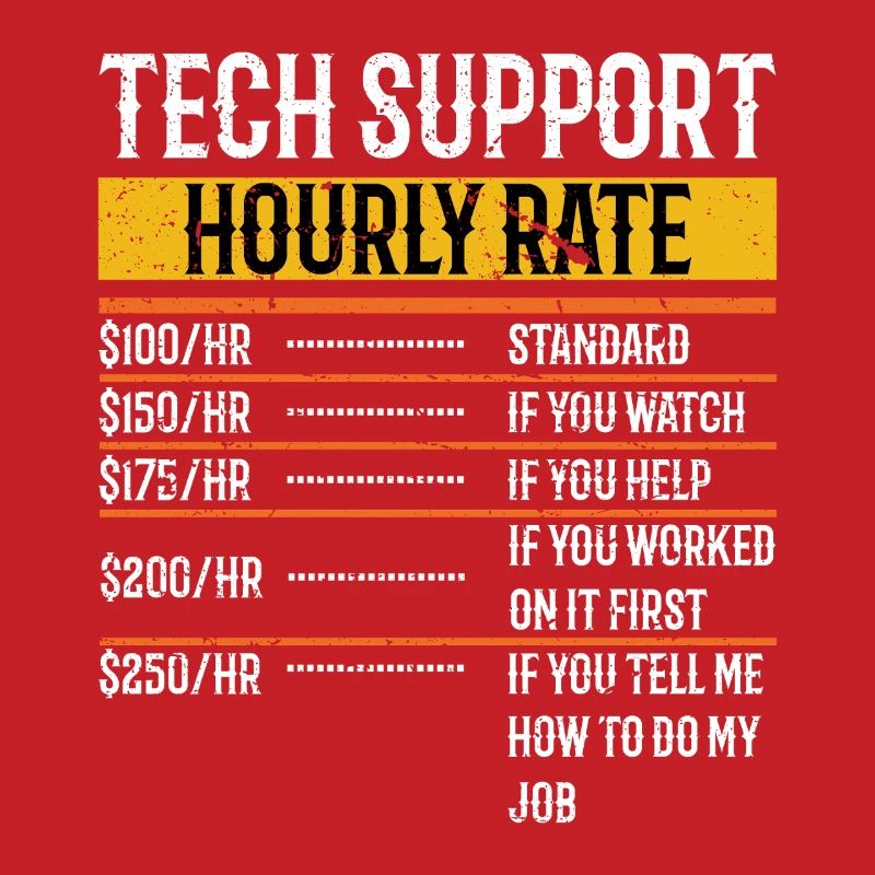 Tech Support Hourly Rate Programmer Technical