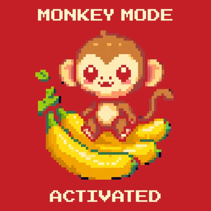 Mode Singe activé | Singe, Banane, Mignon