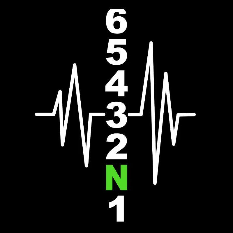 Motorcycle Gearshift Pattern with Heartbeat – Biker