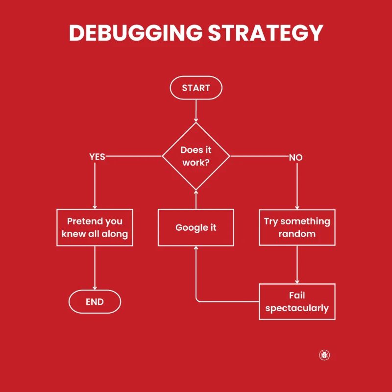 Debugging Strategy Flowchart - Does It Work Gift