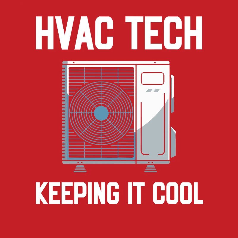 HVAC Tech Keeping It Cool Spruch Techniker