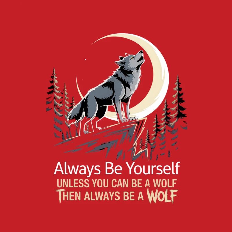 Sei immer du selbst, es sei denn, du kannst ein Wolf sein