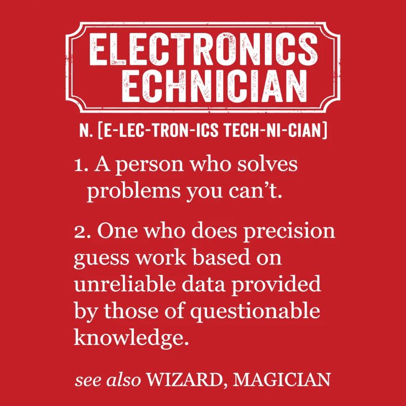 Electronics Technician Funny Definition