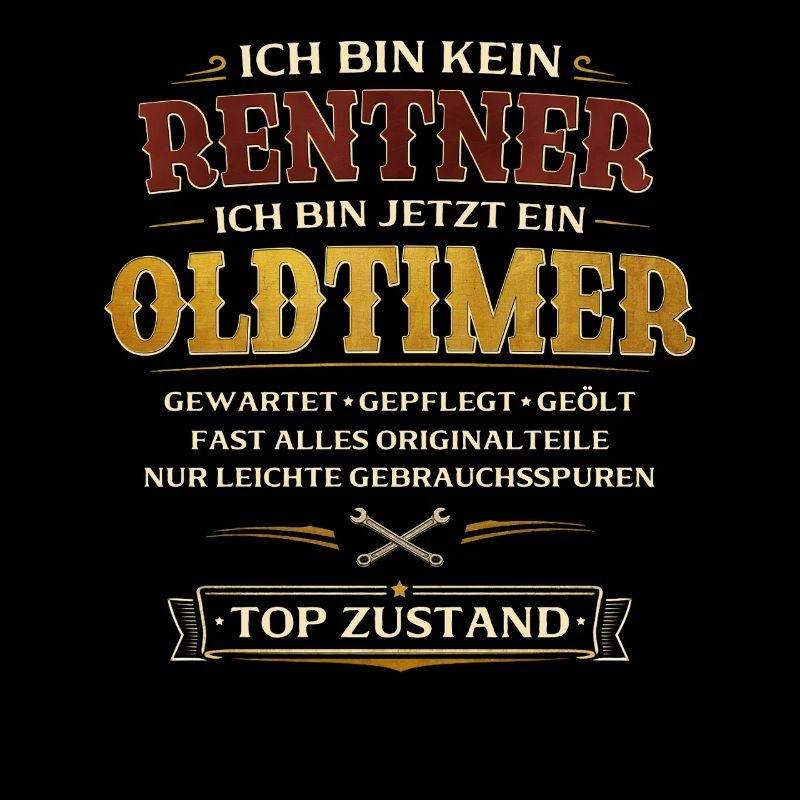 Rente Geschenk Mann Rentner Ruhestand Oldtimer