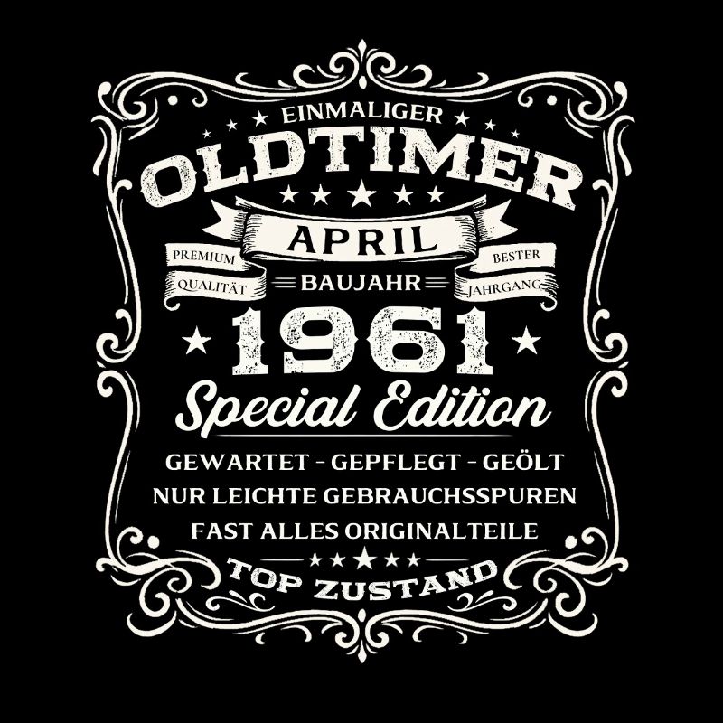 65. Geburtstag Geschenk Mann Oldtimer April 1961