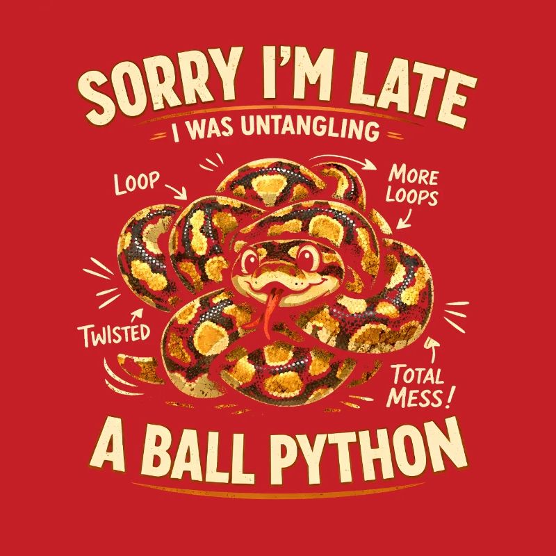 Trop tard à cause du python royé | Humour de serpent