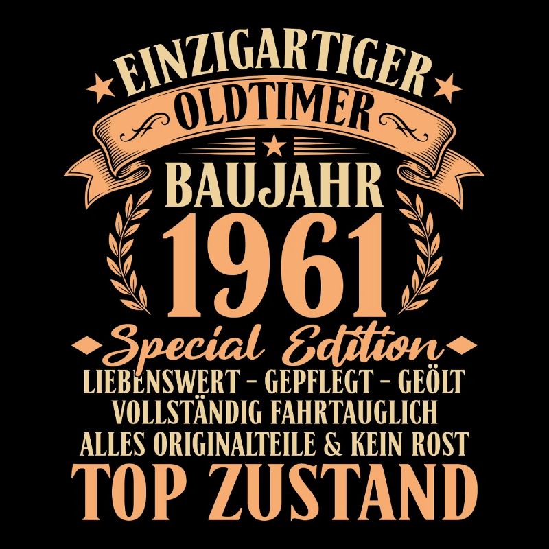 1961 Baujahr Oldtimer 65. Geburtstag Geschenkidee