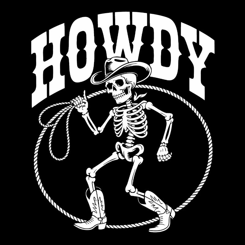 Line Dance Howdy Skeleton