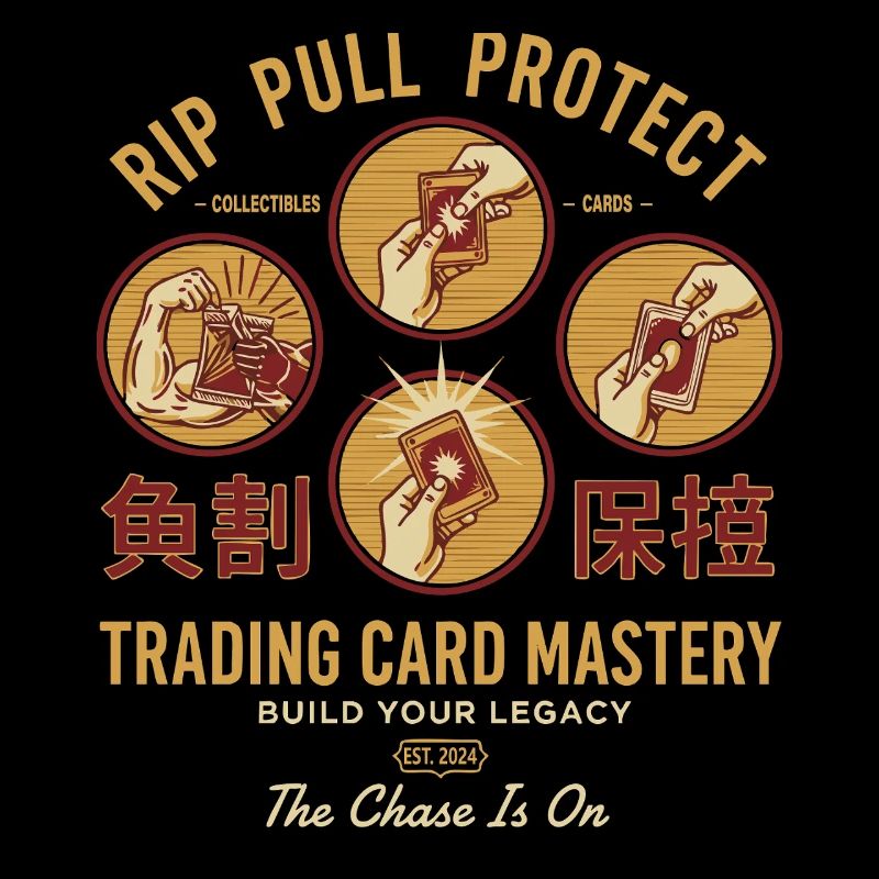Rip Pull Protect Trading Card Mastery Bau deine