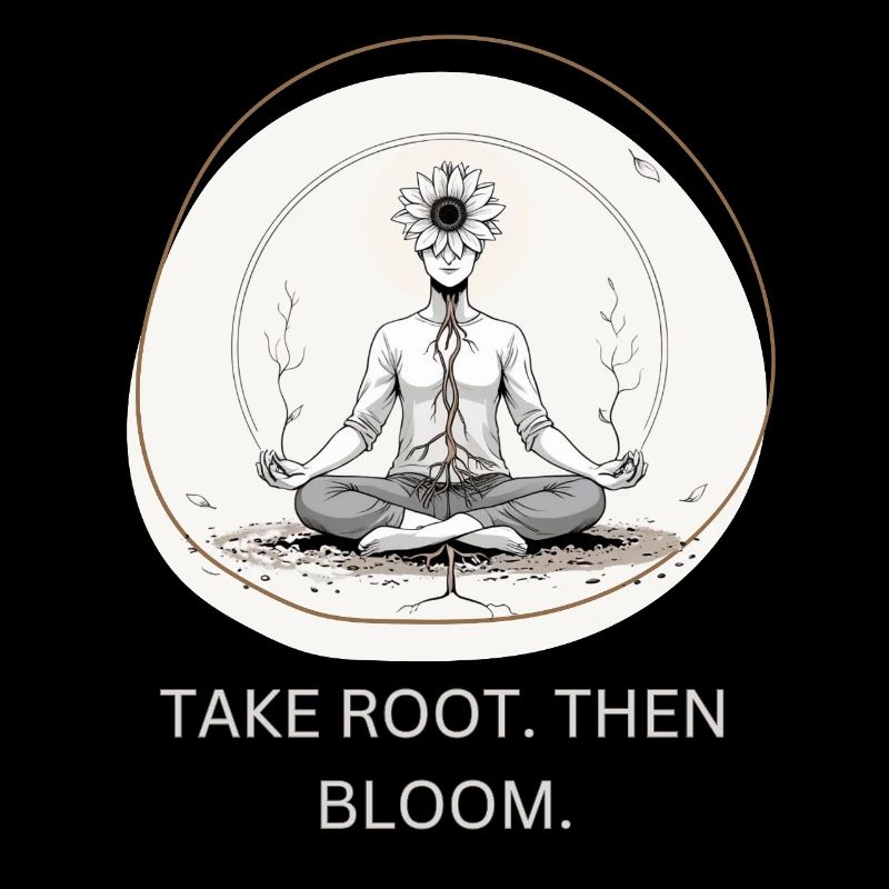 Flower meditation with root connection