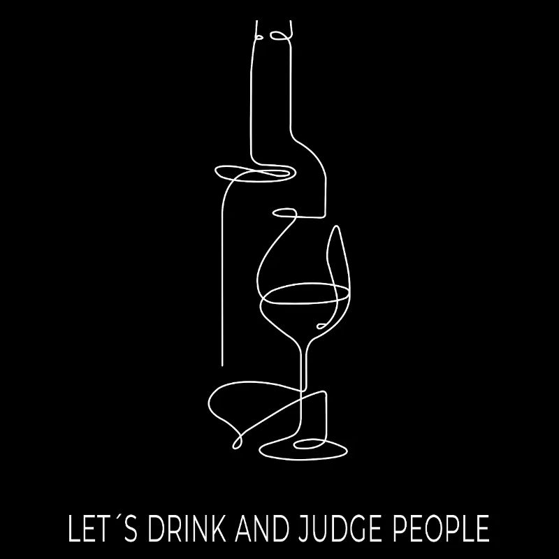 Drinks & Judging – One Line Art
