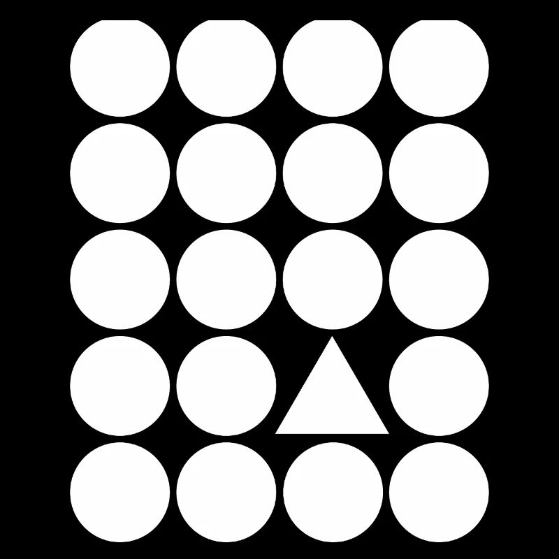 Geometric Grid Triangle Accent