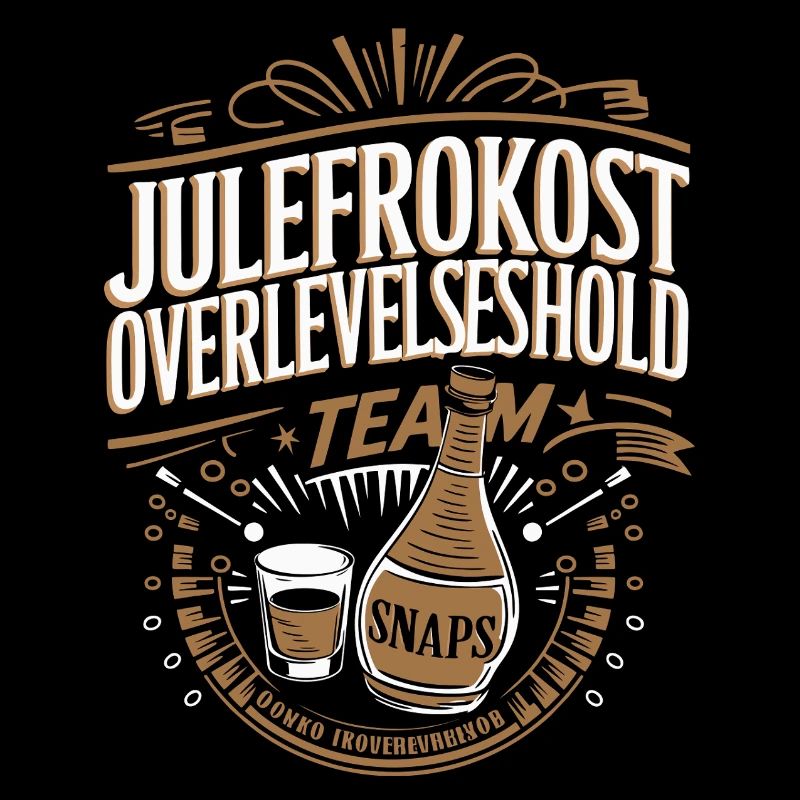 Julefrokost Snaps Design de célébration des fêtes de l’équipe