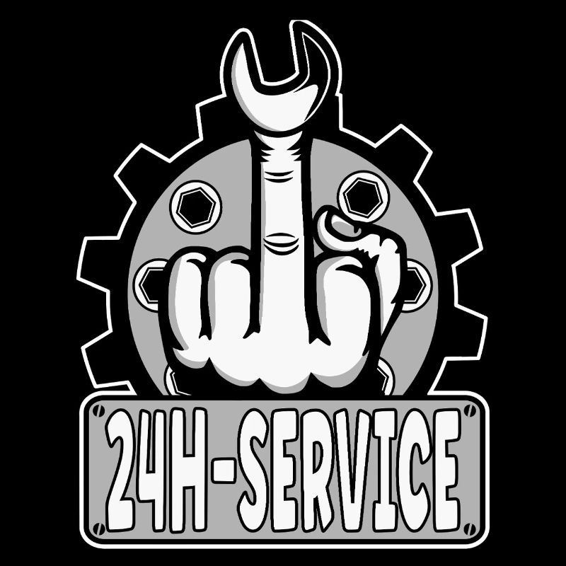Middle Finger Stinker Finger 24h Service Design Grey