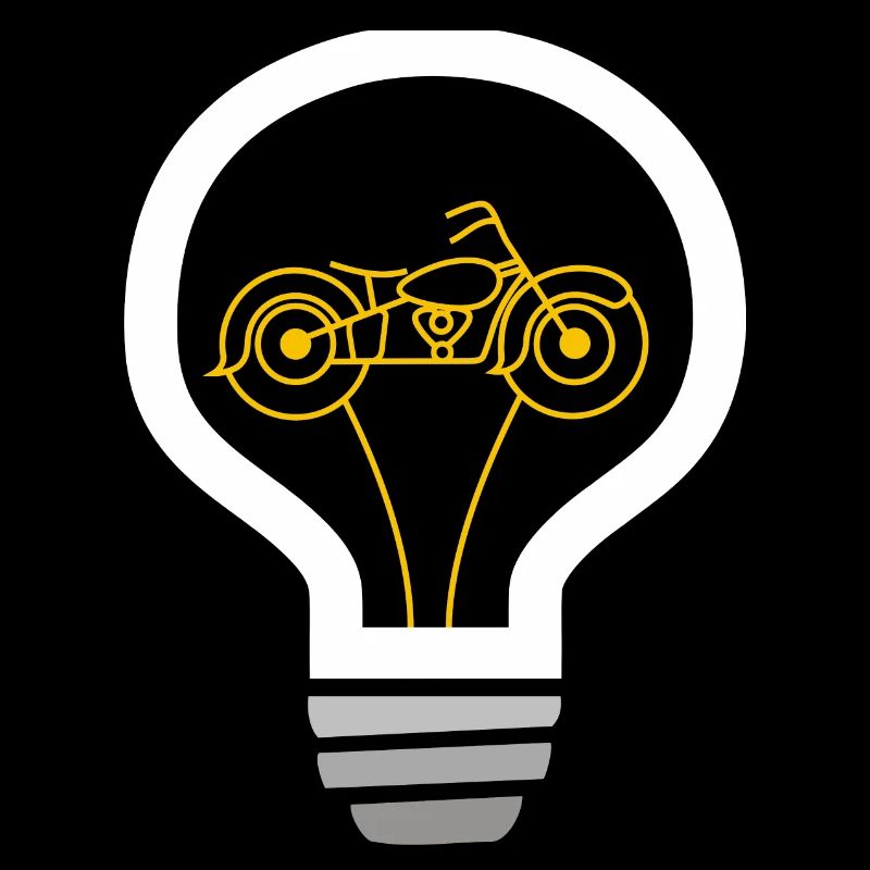 Motorcycle inside bulb