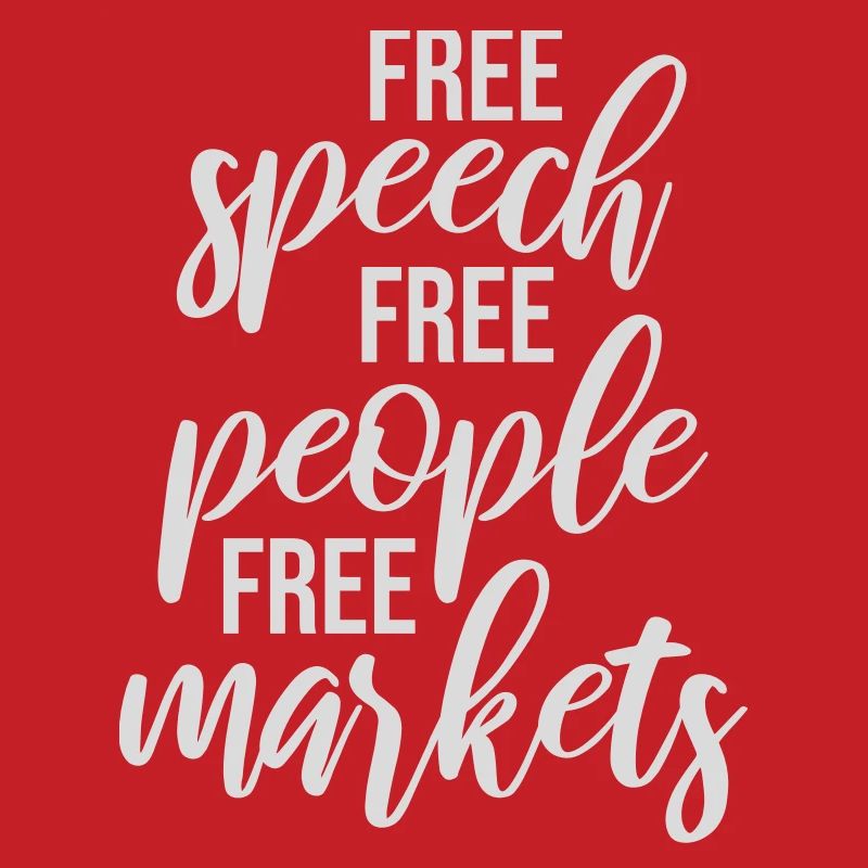 Marché de la liberté d’expression Peuple Libertarian Freedom Logo