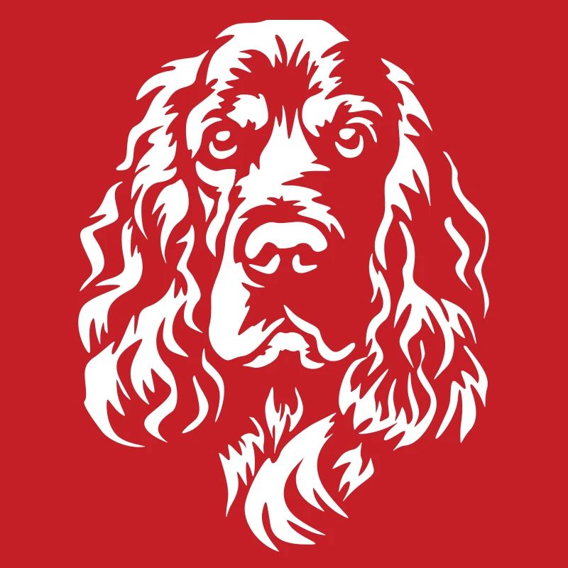 Englischer Cocker Spaniel Kopf "Black Edition"
