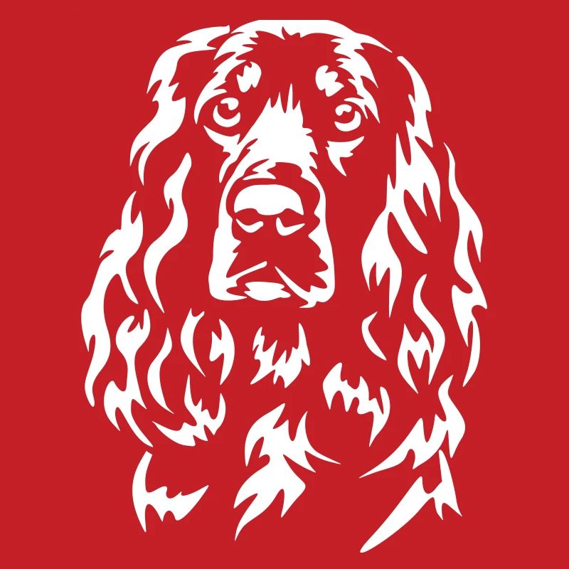 Field Spaniel Head "Black Edition"