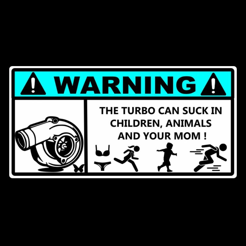 Danger Turbo Aufkleber