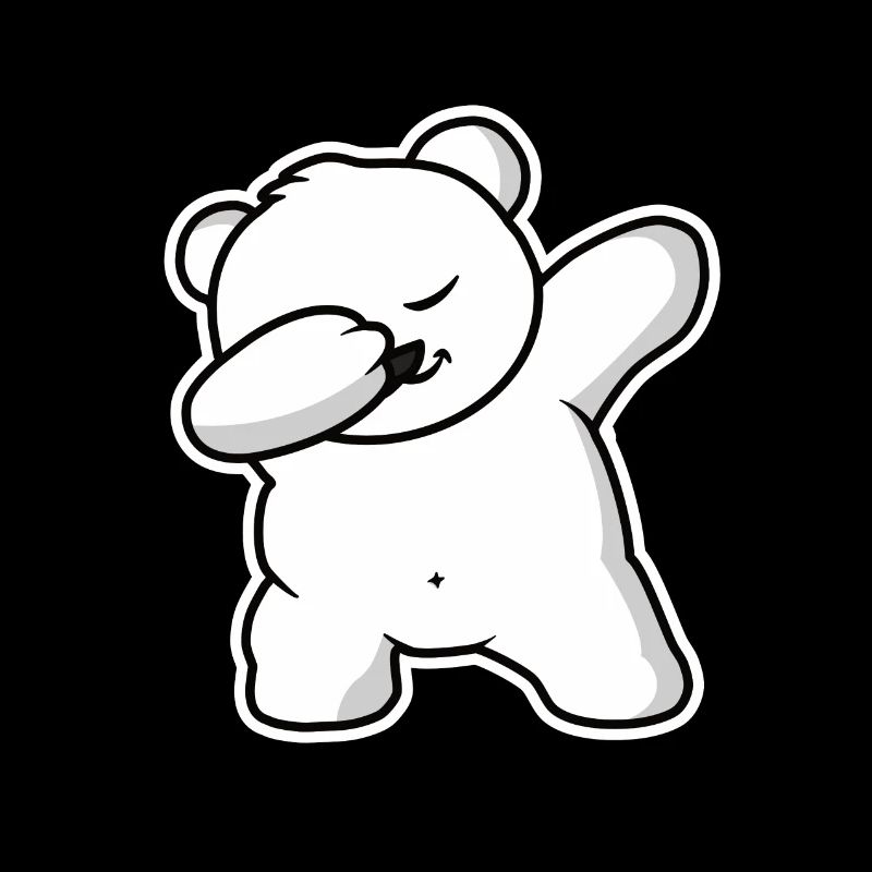 Winter Baer Eisbaer Dab